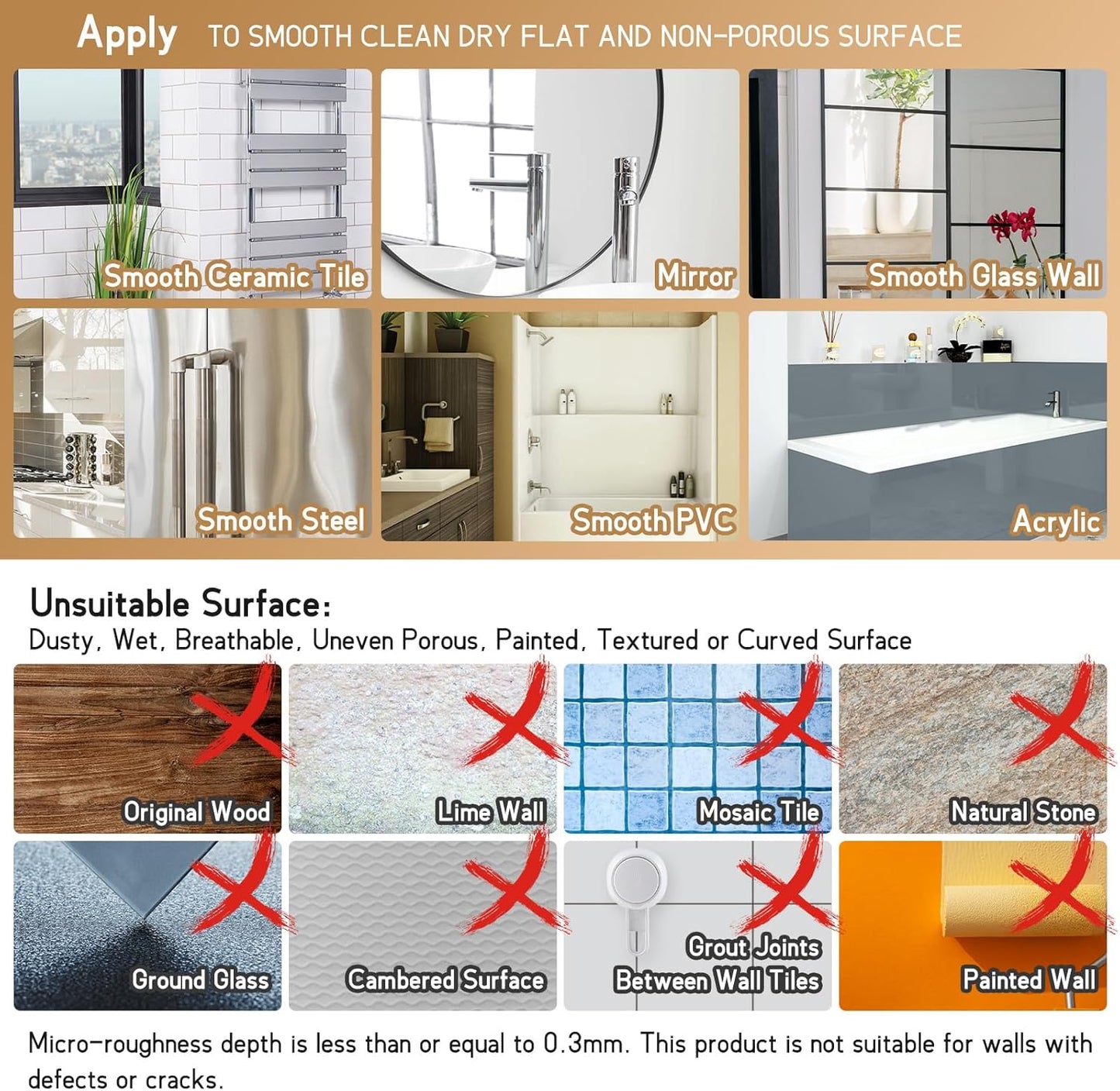 LEVERLOC Dusch-Caddy, Saugnapf-Set, Dusch-Organizer & Seifenhalter & Zahnbürstenhalter, Badezimmer-Regal, Korb, ohne Bohren, abnehmbare Saugnapfaufbewahrung, wasserdicht, Badezimmer-Caddy, Weiß